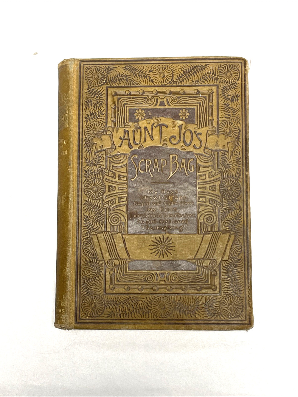 Antique 1877 Aunt Jo's Scrap-Bag Louisa May Alcott Victorian Decorative Book